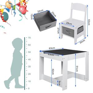 Kid Wood Table and Chair Set <strong>Children</strong> Table and Chair Set Kid Study <strong>Desk</strong> Kid Study Table - Product Image 3