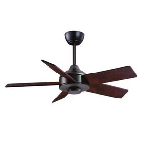 Ventilateur de plafond moderne de luxe de 48 pouces à 4 pales en bois, télécommande, moteur CC en cuivre pur, 5 pales, lampe ABS, ventilateur de refroidissement d'air disponible - Product Image 1