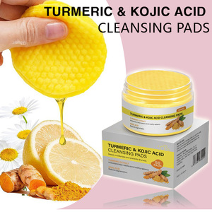 แผ่นทำความสะอาดผิวหน้าขมิ้น Kojic Acid Kojic <span class=keywords><strong>curcumin</strong></span> 50เม็ด/ขวดกวางโจวต้นกำเนิดการค้าต่างประเทศ - Product Image 3