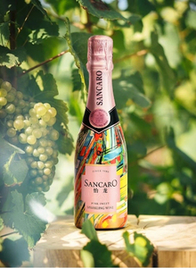 Vino Espumoso Rosado Seco Yilong Chino, 6% ABV, 200ml, Mini Botella, Barrica de Alta Calidad para Aperitivo, Empaque en Caja de Regalo - Product Image 3