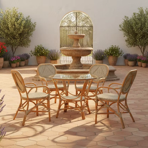 Jamaica <b>Chair</b> Handmade Wooden & <b>Rattan</b> Asian Design Living Room Furniture for Home Apartment and Hotel Use From Indonesia - Product Image 1