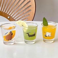 Verres à shot imprimés mignons originaux, cadeaux de Noël personnalisés, 1,75 oz, 2 oz, 3 oz, 50 ml, verres à soju, mini-gobelets à shot