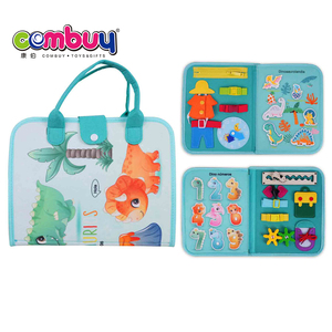 Enfant en bas âge apprentissage précoce bébé feutre livre activité enfants jouets occupé sensoriel conseil - Product Image 4