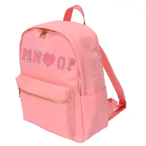 Explosive Waterproof Nylon Backpack Solid Color Children's School Bag Stone Clover Backpack