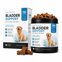 Complément alimentaire pour la santé des voies urinaires des chiens, soutien de la vessie, à base de canneberge et de D-Mannose, pour la santé rénale, fabricant OEM, 150 pièces