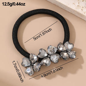 Diadema Francesa con Perlas y Flores, Accesorio para el Cabello con Banda Elástica de Alta Elasticidad para Mujer - Product Image 5