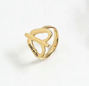 ask for U Catalog n Ring O Beads Fashion joyeria Jewelry top quality 316L key Lock de Love Heart Ring 50 de