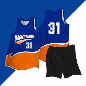 Custom Sublimated Printed Plus Size Breathable <b>Mesh</b> Jersey High Quality Latest Design Basketball Uniform - Product Image 2