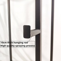High Quality Hanging Metal Floor Standing Mat Carpet Rug Display Rack Stand Holder for Durable Black Fabric for Retail Shops