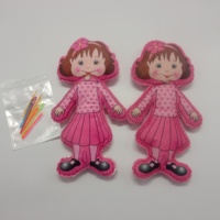 Jouet en peluche personnalisable pour bébé poupée en tissu fait à la main avec aiguille en plastique style dessin animé doux pour filles avec musique