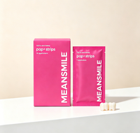 Bandes blanchissantes pour les dents, douces pour l'émail, fraîcheur longue durée, personnalisables, sans danger pour l'émail, saveur menthe