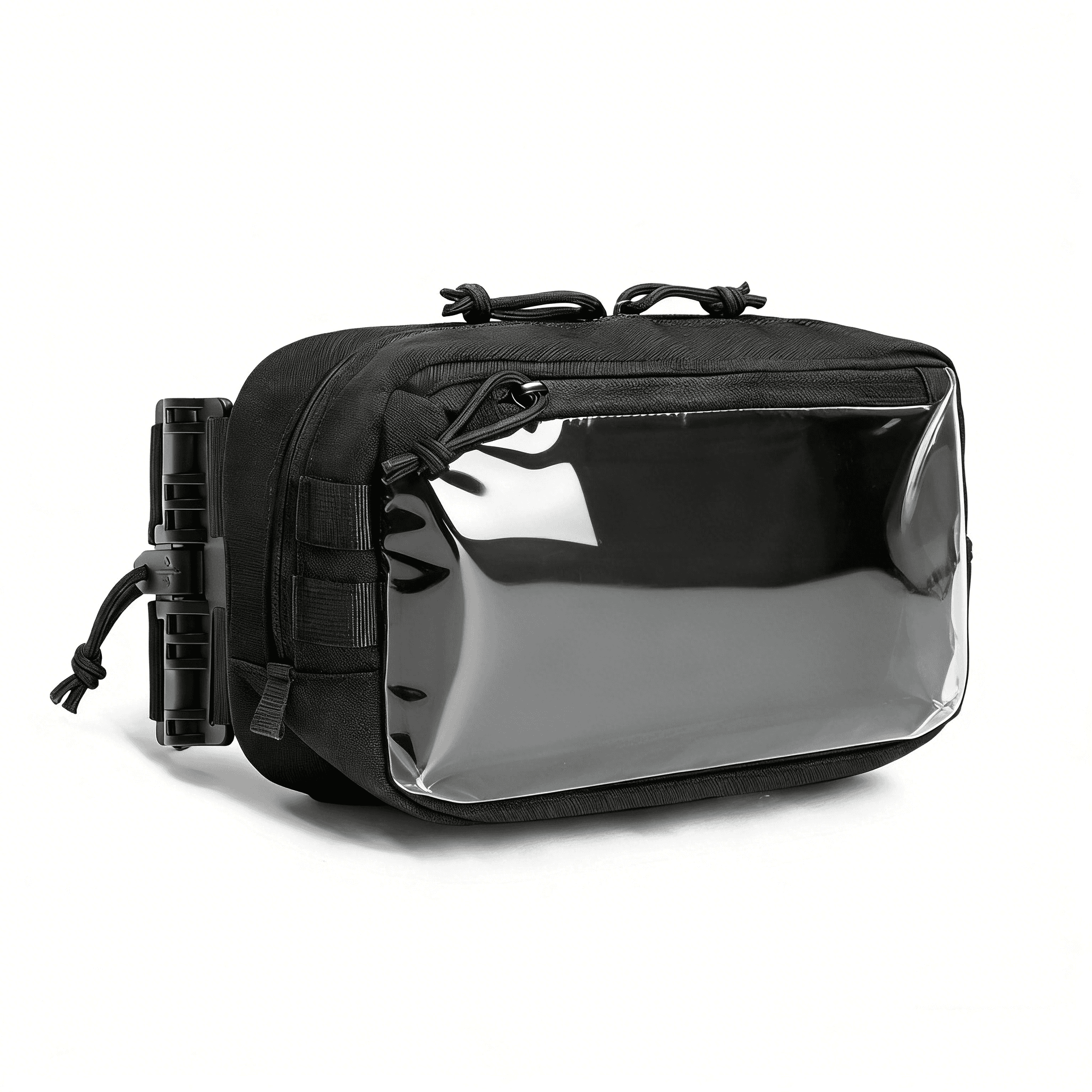 LAMGOYI 2026 Tactical Fitness Chest Bag Men Women MOLLE Running Chest Pack with Transparent Phone Holder Waterproof Gym Training