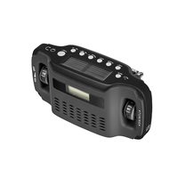 Am & Fm Solar Hand Crank Dynamo Digitale Display Radio Met Zaklamp, Noodtelefoon Oplader