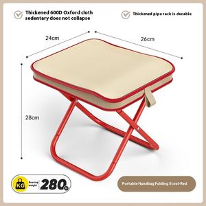 Portable Outdoor Camping Chair Foldable Oxford Fabric Fishing <b>Stool</b> Train Subway and Portable Mount Supplies <b>for</b> Travel - Product Image 6