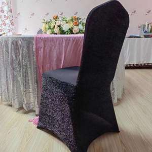 Housse de chaise élastique en soie brillante écologique pour hôtels, mariages et banquets – Fabricant transfrontalier de décorations de banquets - Product Image 4