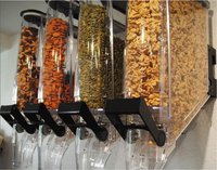Distributeur de fruits secs pour supermarché, distributeur de produits en vrac, bac à bonbons, distributeur rotatif de noix pour produits en vrac, station de sélection et de mélange
