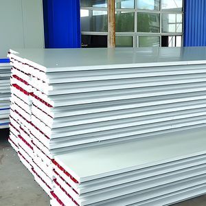 Pannello Sandwich da Parete Moderno in EPS da 75mm per Isolamento, Pannello in Lamiera con Polistirolo EPS per Officina, Parete Isolante a Sandwich da 75mm - Product Image 1