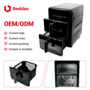 <span class=keywords><strong>Freidora</strong></span> de Aire de Doble Cesta de 14L con Diseño de Doble Capa para una Cocina Saludable sin Aceite, Perfecta para Familias Grandes, Cocción Rápida y Preparación de Comidas - Product Image 3