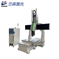 Enrutador CNC de 5 ejes Mini máquina de tallado de moldes de yeso rotativo 3D para grabado de modelo de retrato de goma de madera