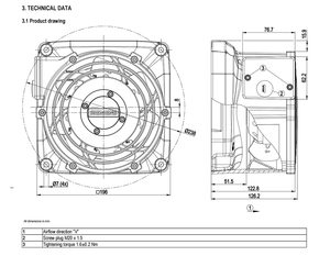 Ventiladores axiales ebmpapst W2D250-EA26-16 de 250 mm, 220 W, 230 V CA, ventiladores eléctricos, ventiladores para aire acondicionado, ventiladores axiales de refrigeración, ventiladores para enfriadores. - Product Image 4
