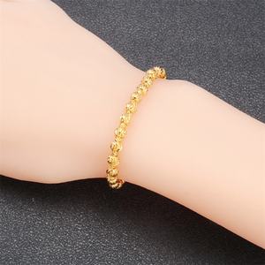 Bracelets perlés en cuivre 24K JXX, bijoux de charme tendance pour femmes, prix de gros, bracelet à perles - Product Image 3