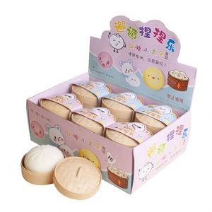 Juguete Sensorial Antiestrés de Dumpling Pequeño, Bola de Estrés de Dumpling, Bollo Relleno al Vapor para Apretar, Juguete de Descompresión Sensorial para Aliviar el Estrés - Product Image 1
