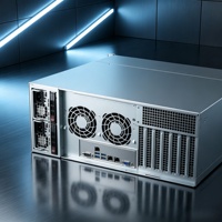 Server Penyimpanan Rak JUMSoft 4U dengan 24x 3.5" Hot-Swap Bays, PSU 900W, Kompatibel dengan 216BE1C-R920LPB, Tersedia