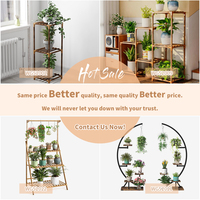 Étagère à plantes noire à 5 niveaux pour Pot de fleur, support de jardinière autoportant, décoration de la maison, stockage de plantes, support de salon, jardin