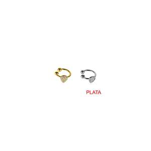 Crystal <b>Earrings</b> 316L Stainless Steel PVD Gold Plating Heart Shape With Rhinestones For Women Jewelry - Product Image 1