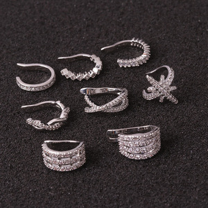 Bijou d'<span class=keywords><strong>oreille</strong></span> tendance en acier inoxydable 316L, manchette d'<span class=keywords><strong>oreille</strong></span> réglable et exquise, sans perçage, pour <span class=keywords><strong>cartilage</strong></span>, hélix et conque - Product Image 3