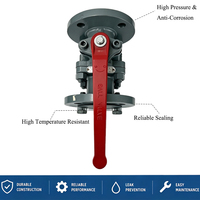 Katup Bola Baja Cor Anti-korosi Kustom Tahan Korosi Odm Dn150 Air Wcb Full Port Flanged Supplier