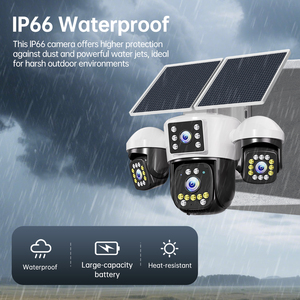 Cámara Solar 4G con Tarjeta SIM, Ultra HD de 12MP, <span class=keywords><strong>Cuatro</strong></span> Lentes, PTZ, Detección de Movimiento Humanoide, Alarma por Voz, Cámara CCTV Solar - Product Image 6