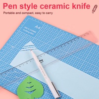 Stylo forme lame couteau utilitaire coupe-papier diamant peinture outils accessoires Art papier céramique Cutter
