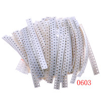 Paquet de composants de résistance SMD 0402/0603/0805/1206/2512 Kit mixte de gamme complète de composants électroniques Pack d'échantillons