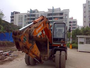 Powerful <b>Used</b> HITACHI EX100WD Excavator With Hitachi EX100WD Original Engine Wheel Excavator <b>Used</b> <b>Machine</b> - Product Image 4
