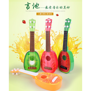 Mini ukulélé en forme de fruit pour enfants, avec cordes en nylon, boutons de réglage réglables, Instrument de musique pour enfants, jouet unisexe, guitare - Product Image 3