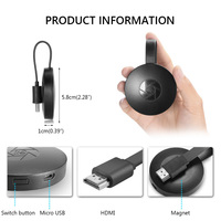 Vers TV 2.4G 4K WiFi sans fil câble miroir adaptateur compatible HDMI 1080P Dongle d'affichage pour IPhone Samsung Huawei téléphone Android
