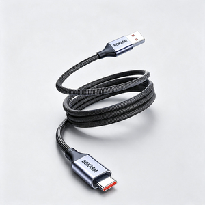 Cable USB Tipo C BOKASM con Trenzado de Nailon, Carga Rápida de 3A para Teléfono Móvil - Product Image 1