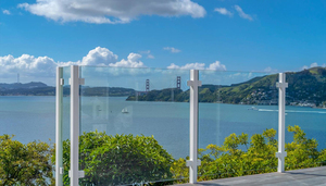 Système de balustrade en verre moderne en acier inoxydable avec poteau <span class=keywords><strong>pour</strong></span> escalier intérieur/extérieur, <span class=keywords><strong>balcon</strong></span>, terrasse, piscine, jardin, barrière - Product Image 4