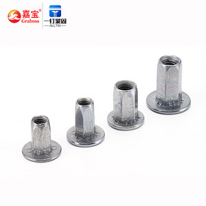 Hersteller von Befestigungselementen mit niedrigem Mindestbestellwert liefern <span class=keywords><strong>Auto</strong></span>-Sechskant-Prägenietenmuttern, große Flachkopf-Vollsechskant-Zugnietenmuttern M6M8 - Product Image 6