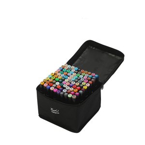 Juego de bolígrafos de pintura a base de alcohol para artista, marcador impermeable de doble punta, 100 colores - Product Image 1