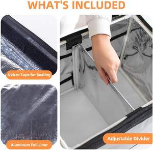 Sac de livraison de nourriture pour moto GZZEST, personnalisé en usine, imperméable, en matériau non tissé, design portable, fermeture éclair, isolé, 24L - Product Image 4