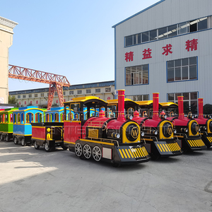 Gran oferta, producto de parque de atracciones, adultos, niños, batería eléctrica, camino turístico, tren sin rieles, paseos en tren eléctrico a la venta - Product Image 3