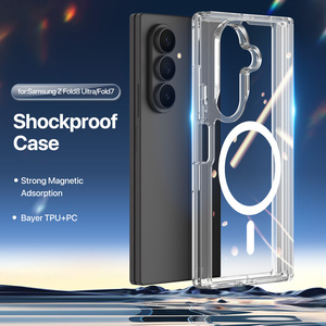 เคสโทรศัพท์แบบพับได้แบบเต็มตัวสำหรับเคสโทรศัพท์แม่เหล็ก ZFold8Ultra/ ZFold7, เคสใสบางเฉียบป้องกันการตกกระแทก - Product Image 1