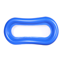 Offre Spéciale PVC flottant rangée plage tapis de piscine gonflables avec dossier Portable matelas pneumatiques vente chaude accessoires de plage