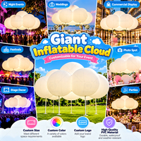 Décoration publicitaire personnalisée en forme de nuage gonflable pour mariage, festival, fête, événement, promotion de marque, affichage commercial