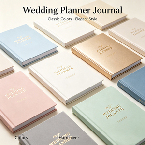 Diario de Tapa Dura para Planificador de Bodas con Impresión en Dorado y Encuadernación Cosida, Organizador de Regalo para Planificación de Bodas de Ensueño - Product Image 3
