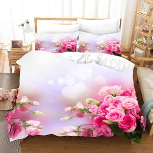 Thiết Kế Đẹp 3D In Duvet Bìa Và Tấm Thiết Lập 200TC Với Sọc Rắn Nhà Máy Mô Hình Số Lượng 3 Pcs - Product Image 3