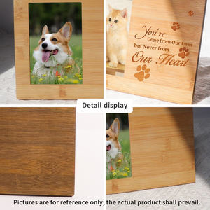 Marco <span class=keywords><strong>de</strong></span> fotos <span class=keywords><strong>de</strong></span> hierro y urna <span class=keywords><strong>de</strong></span> cenizas para el recuerdo <span class=keywords><strong>de</strong></span> gatos y perros, diseño único, urnas y ataúdes <span class=keywords><strong>de</strong></span> bambú y madera, folleto conmemorativo para mascotas - Product Image 5