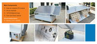 Séchoir solaire commercial portable à économie d'énergie, facile à utiliser, avec moteur et plateaux pour la transformation alimentaire et le séchage des fruits